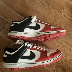 Nike Black and Red Low-Top Sneakers